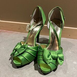Lime green Audrey Brooke heels